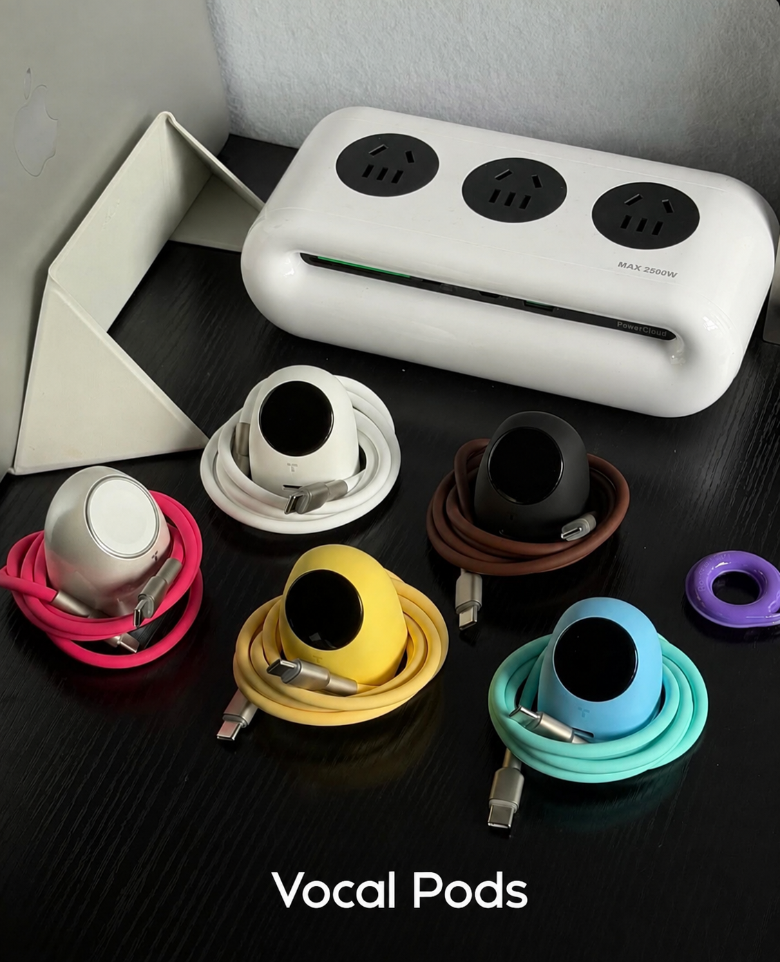 Vocal Pods Magnetic USB-C Fast Charging Cable Emoji adapter– Premium Portable Charging Cable