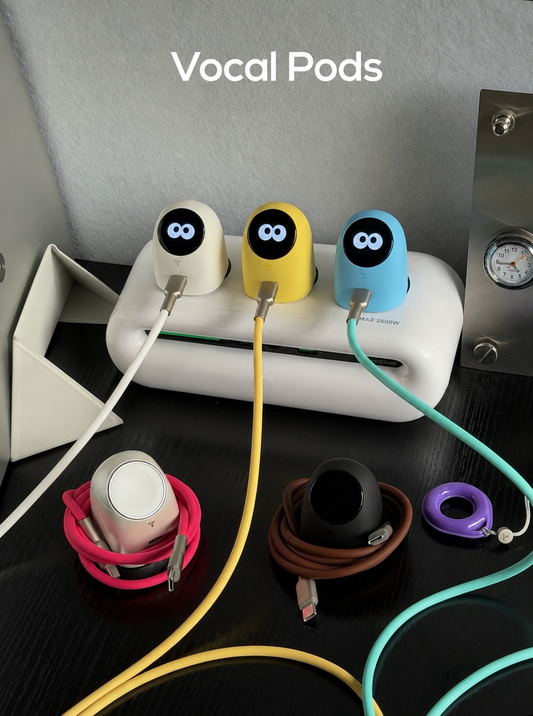 Vocal Pods Magnetic USB-C Fast Charging Cable Emoji adapter– Premium Portable Charging Cable