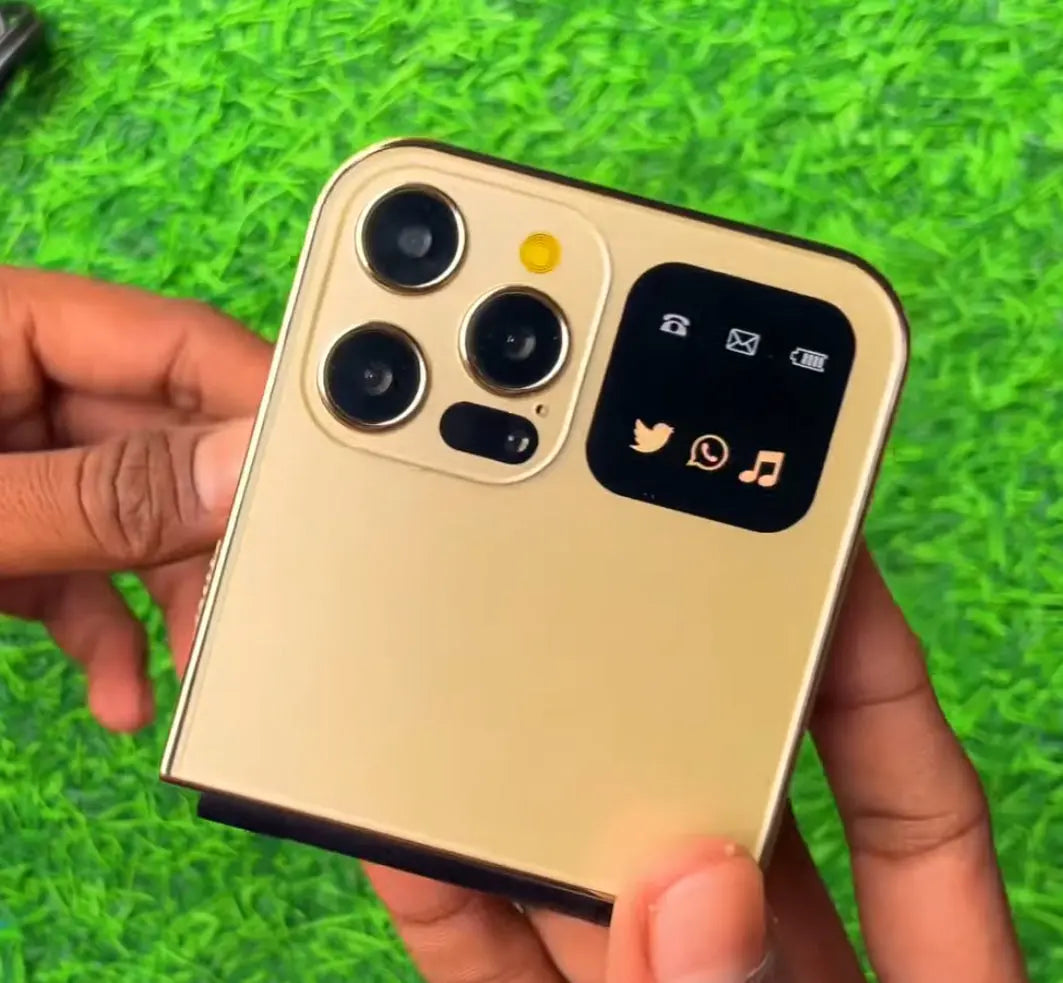 iPhone 15 Pro Flip Phone - KeyPad ⚡ Free Gift 🎁 Fire Bass