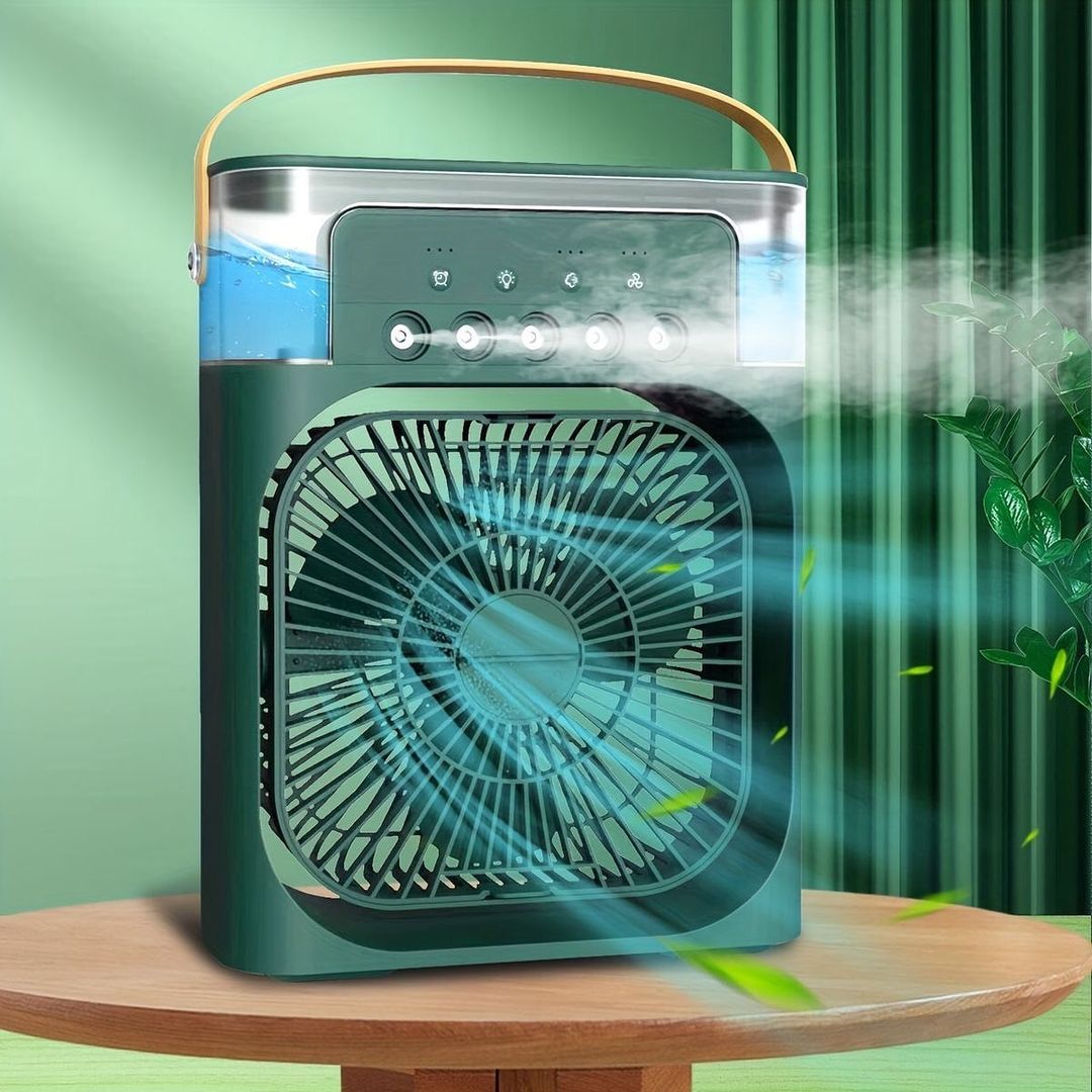Portable AC Mini Cooler Fan With Free Airpods ❄️ Fire Bass